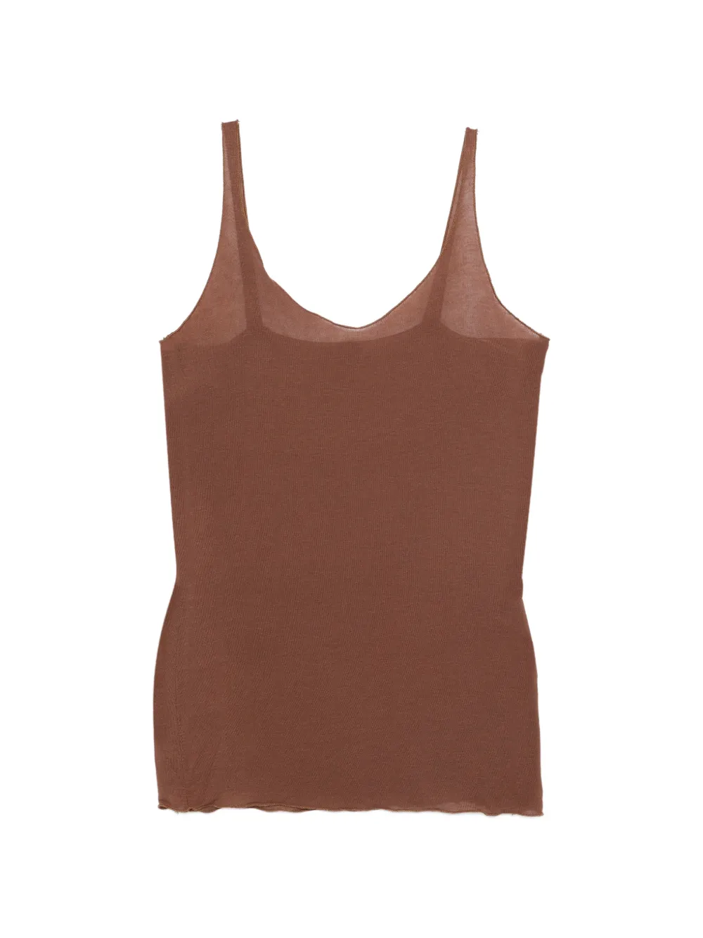 Daniele Fiesoli scoop-neck tank top - Braun
