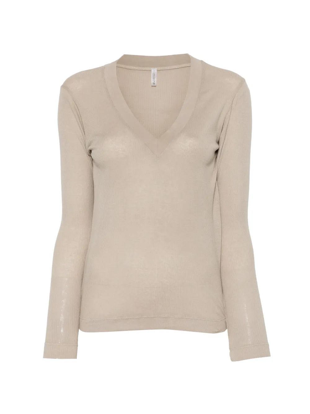 Daniele Fiesoli V-neck long-sleeve T-shirt - Toni neutri