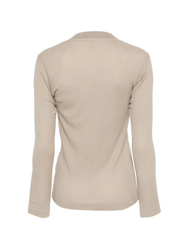 DANIELE FIESOLI◆Made in Italy◆ハイネック Tシャツ Daniele Fiesoli Vネック ロングTシャツ | ニュートラル | FARFETCH JP