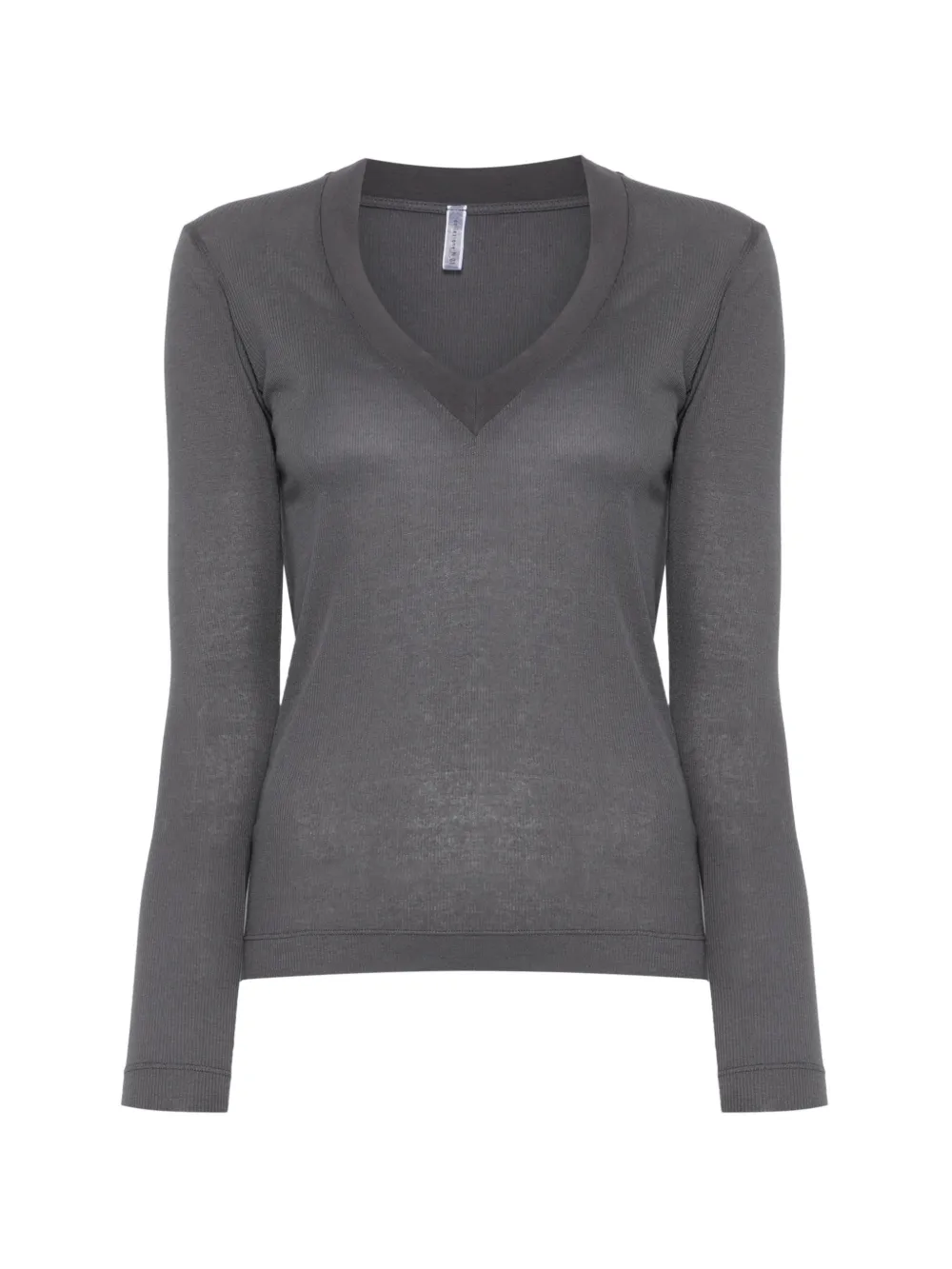 Daniele Fiesoli ribbed V-neck T-shirt - Grigio