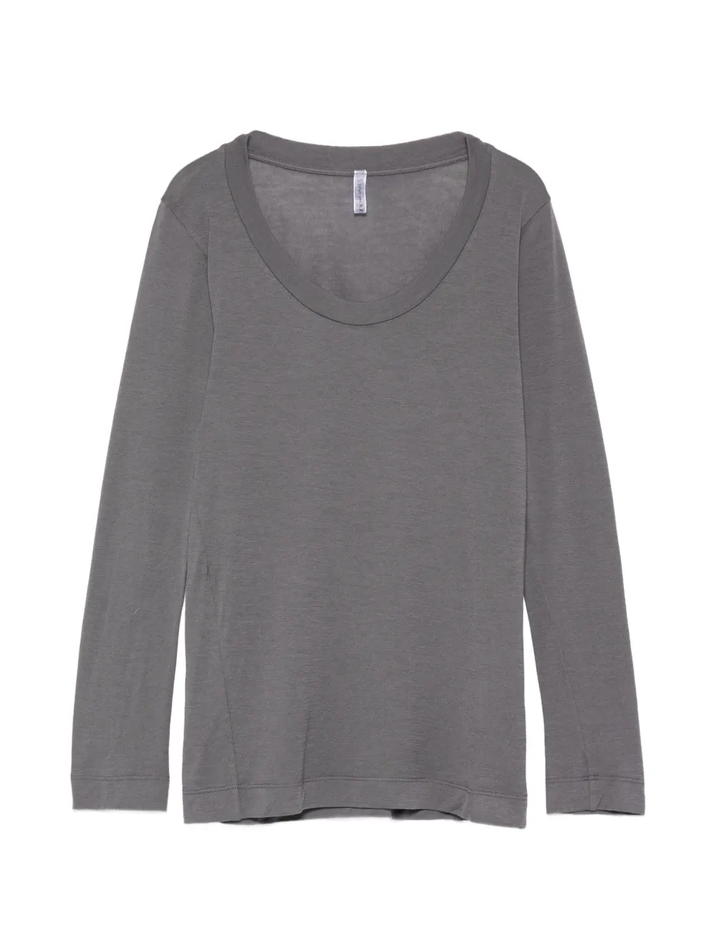 Daniele Fiesoli long-sleeve scoop-neck T-shirt - Grigio