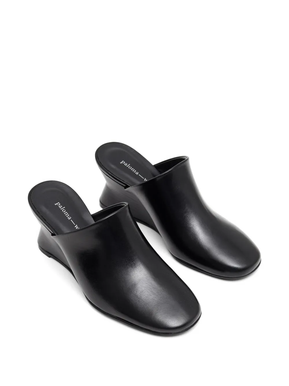  Paloma Wool Mules Con Cuña - Negro 