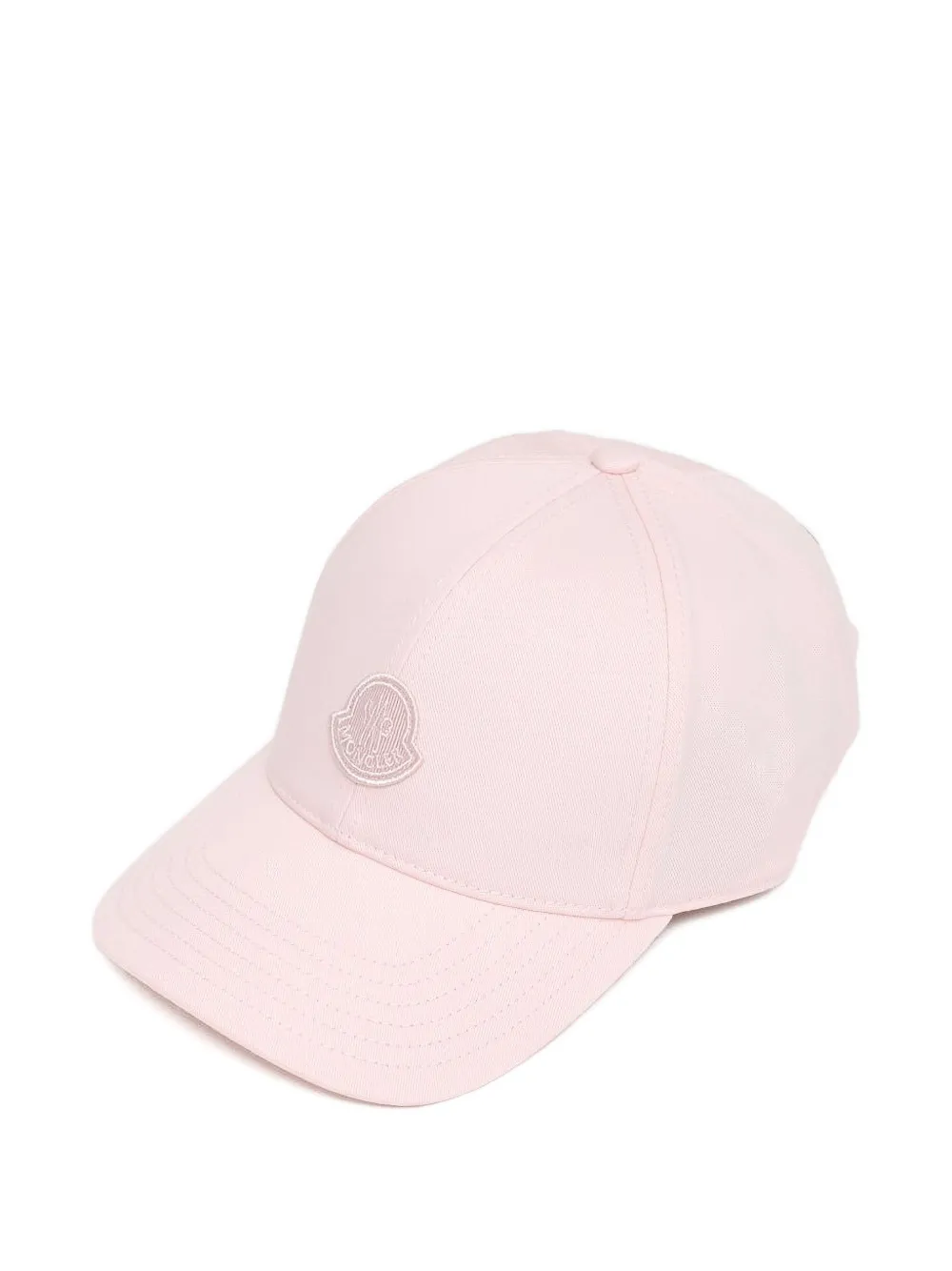  Moncler Cappello Da Baseball Con Applicazione - Rosa 