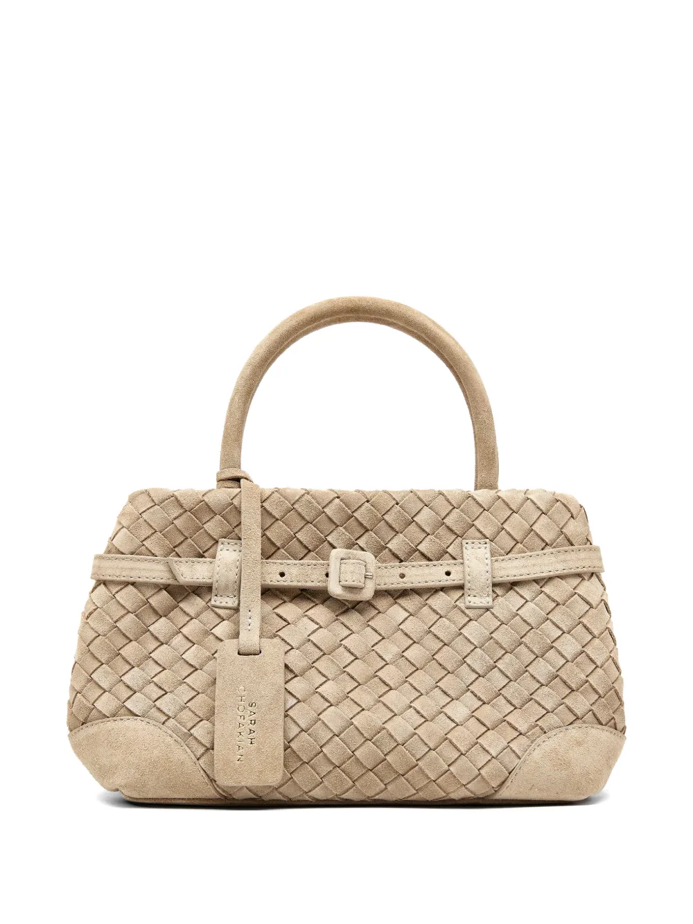 Sarah Chofakian mini Entrelazo woven bag - Nude