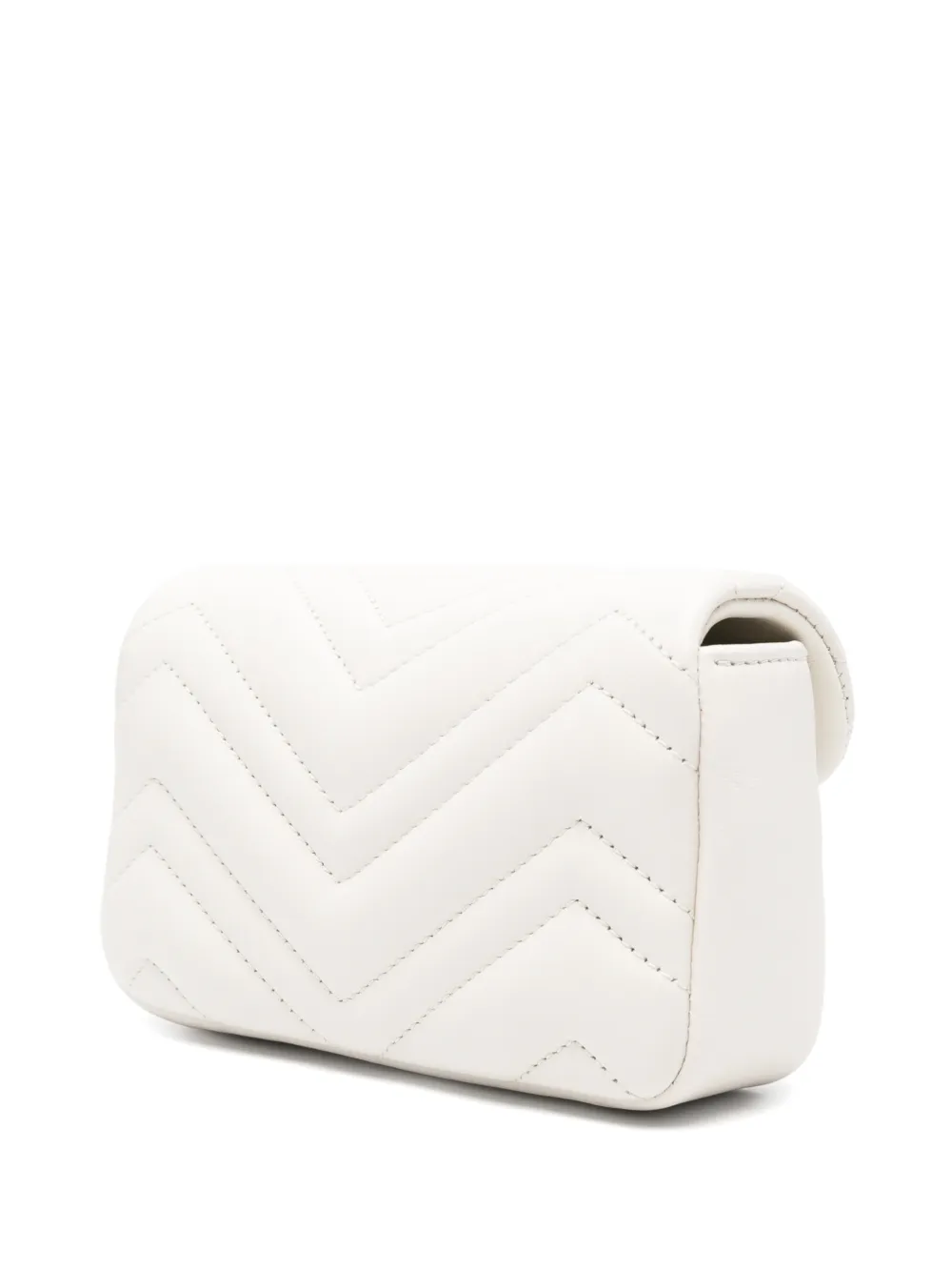 Gucci GG Marmont matelassé schoudertas Wit