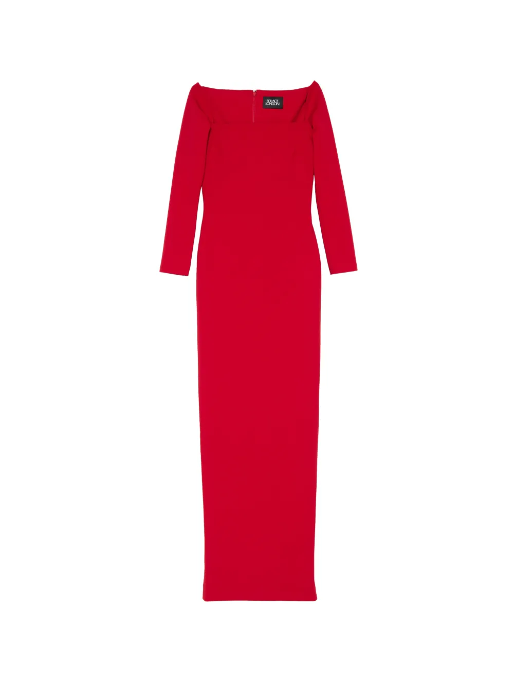 Solace London Lolita long-sleeve maxi dress - Rosso