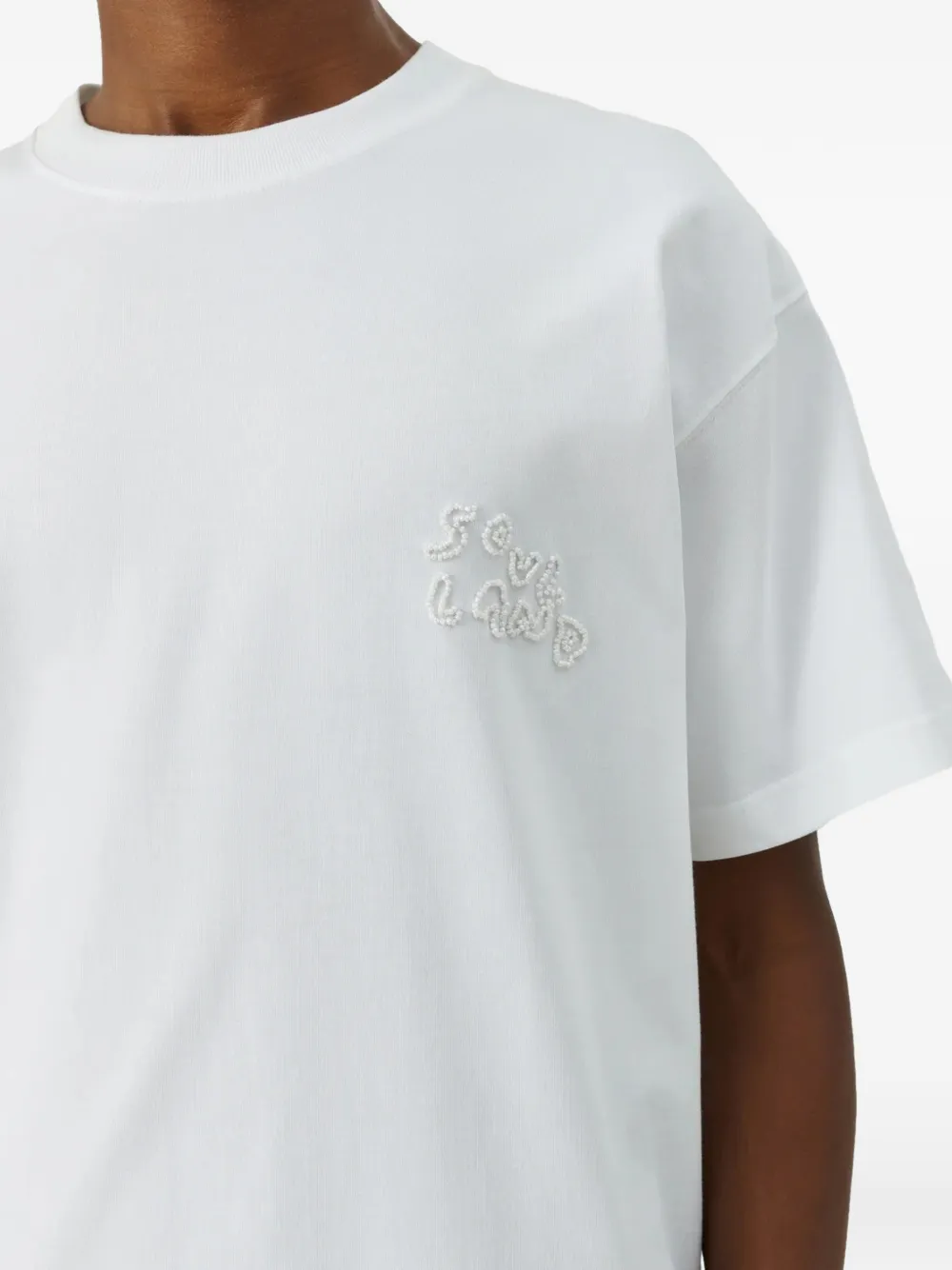 Soulland Kai T-shirt met ronde hals Wit