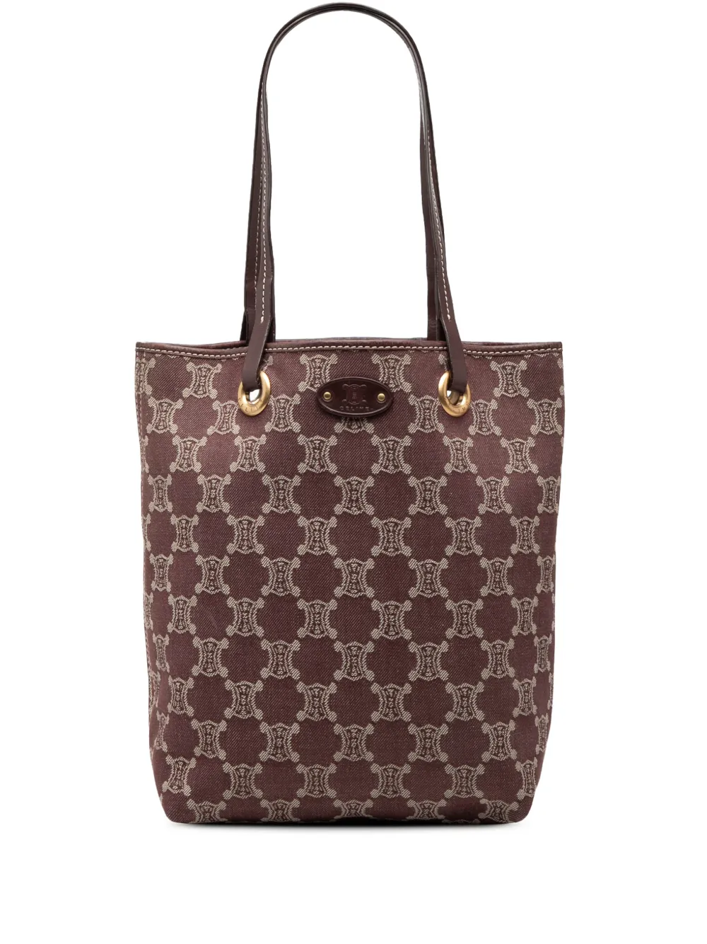 Celine Pre-Owned 2000 Macadam Denim tote bag - Rosso