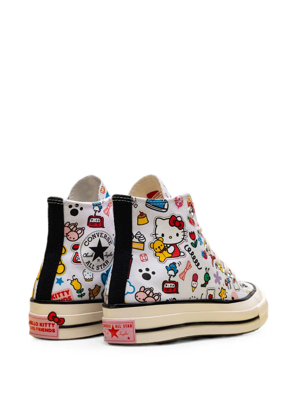 Converse x Hello Kitty And Friends Chuck 70 sticker-details lace-up sneakers Wit