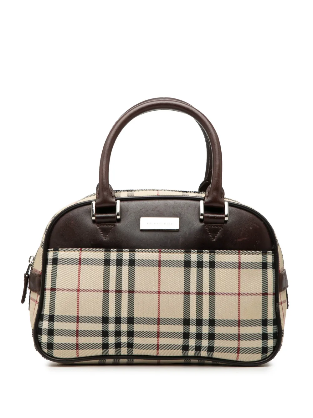 Burberry Pre-Owned 2000-2017 House Check Canvas handbag - Brown