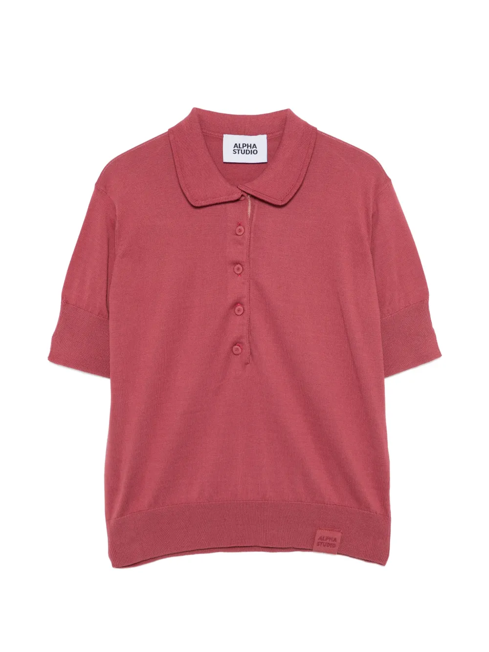 ALPHA STUDIO button-up polo top - Rosa