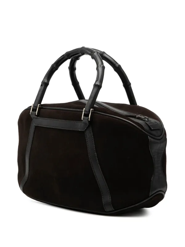 Gucci Pre-Owned 2000-2015 スエード バンブー ハンドバッグ