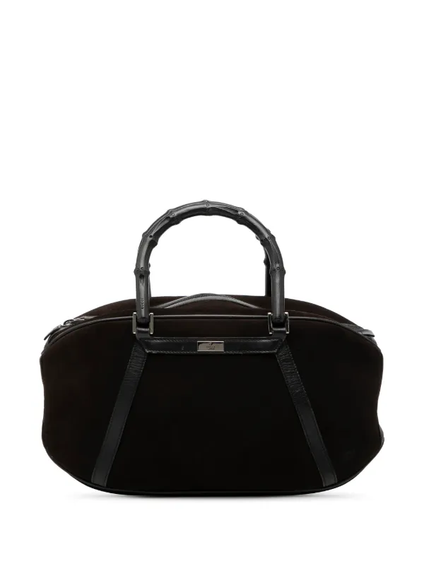 Gucci Pre-Owned 2000-2015 スエード バンブー ハンドバッグ