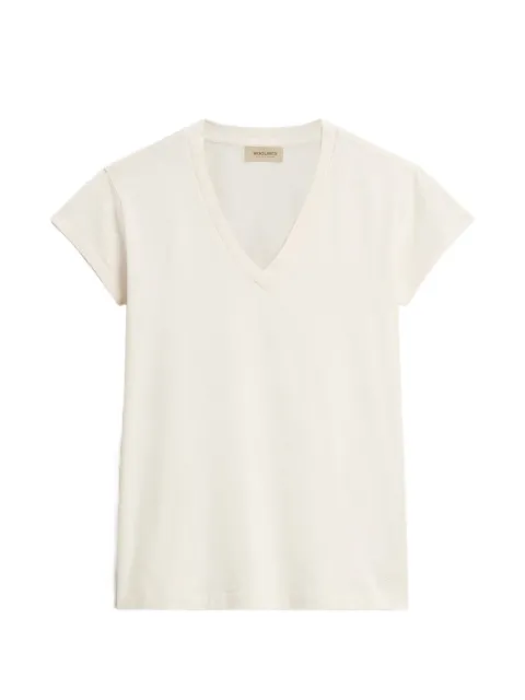 Woolrich slub-fabric V-neck T-shirt