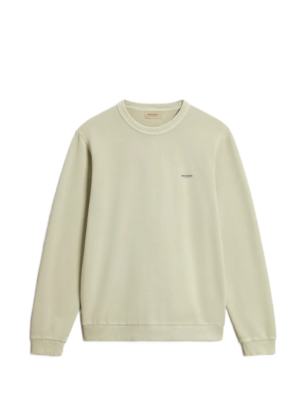 Woolrich garment-dyed logo-print sweater - Nude