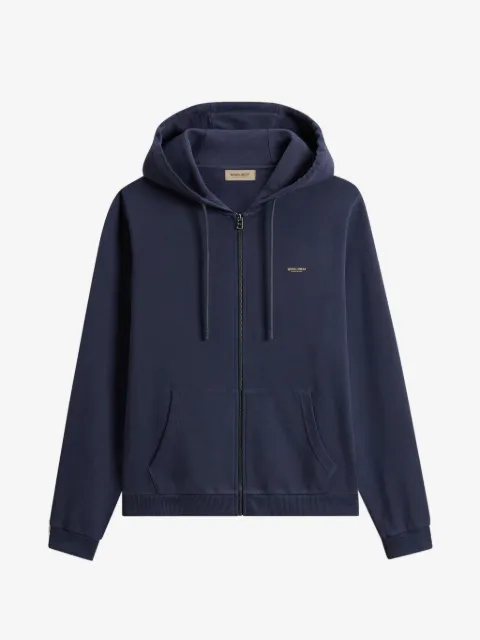Woolrich hoodie con cierre y logo estampado