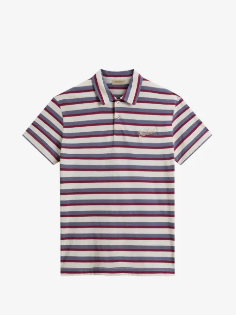 Woolrich striped cotton polo shirt