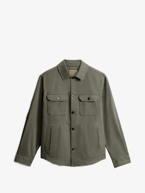 Woolrich garment-dyed shirt jacket 