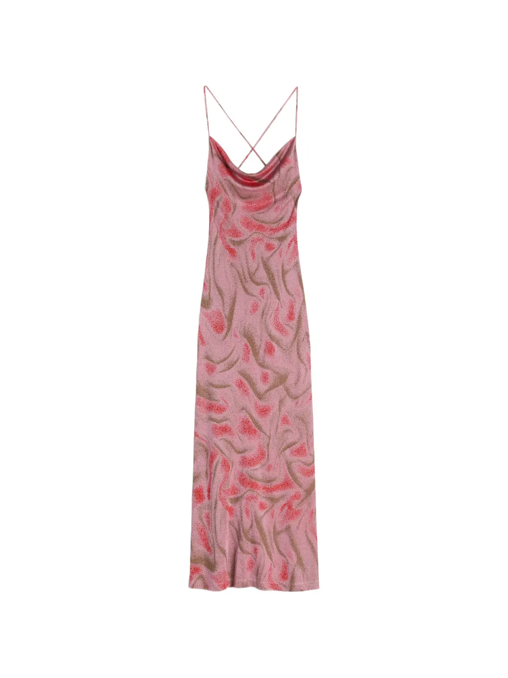 Maccapani Ita cowl-neck backless dress - Rosa