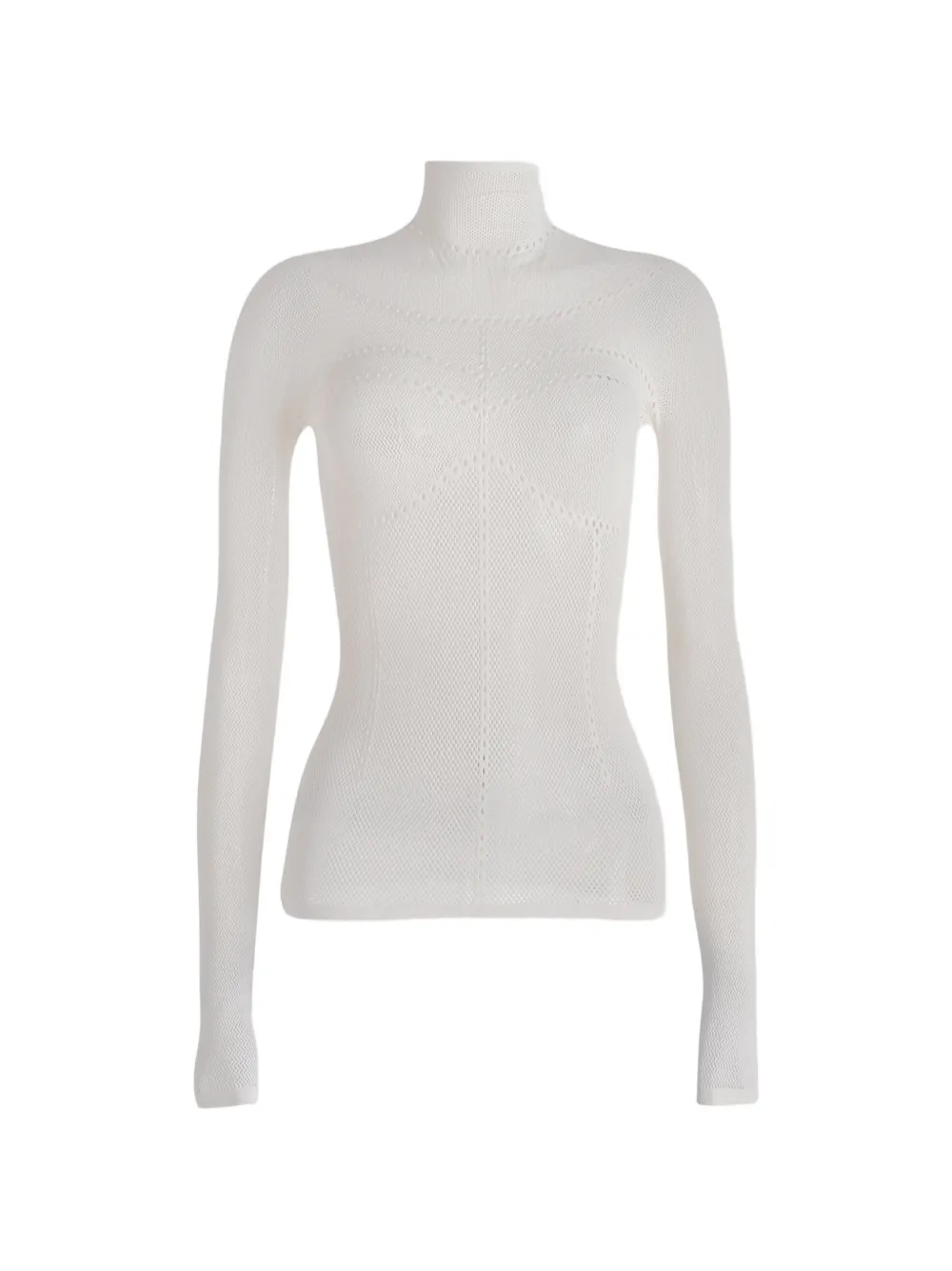 Maccapani second skin mock-neck top - Weiß