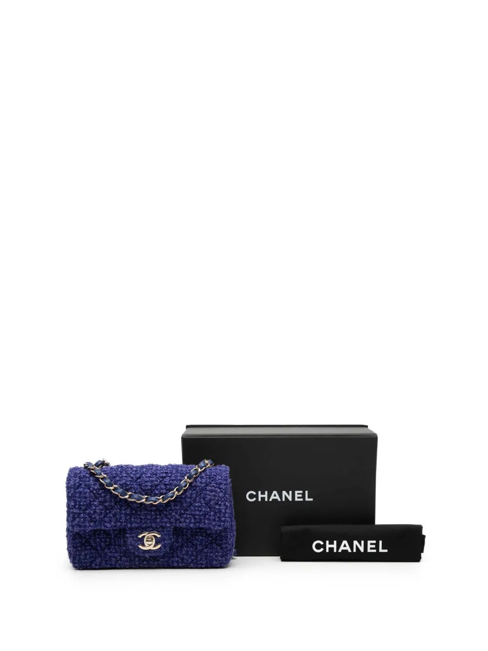 CHANEL Pre-Owned 2021-2025 Mini Rectangular Classic Tweed Single