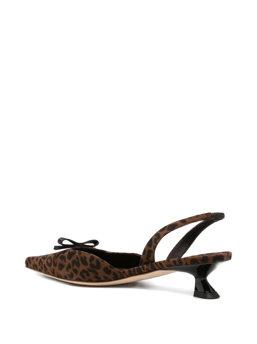 3juin leopard-print bow-detail pumps Bruin