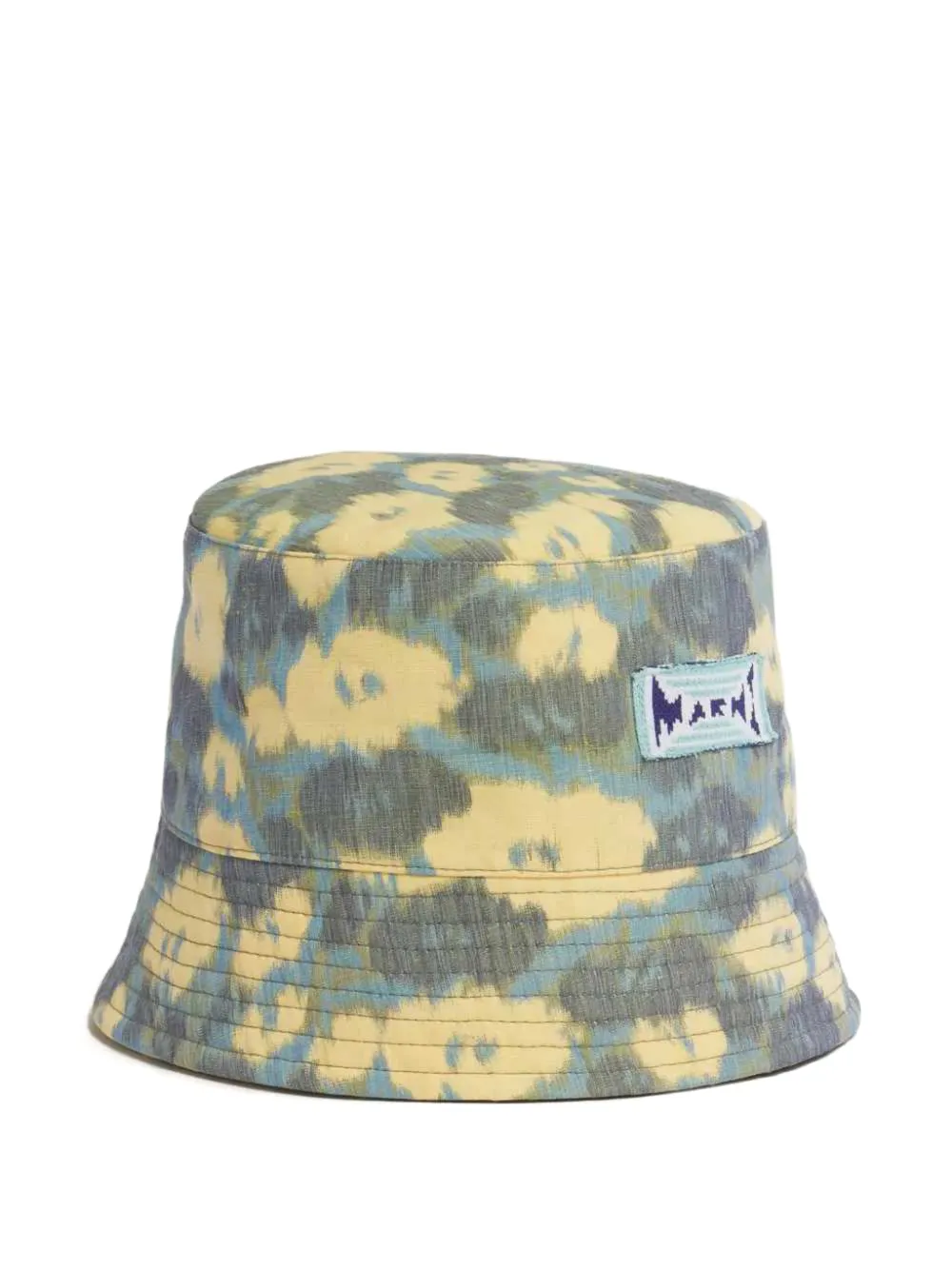  Marni Floral Logo Bucket Hat - Yellow 