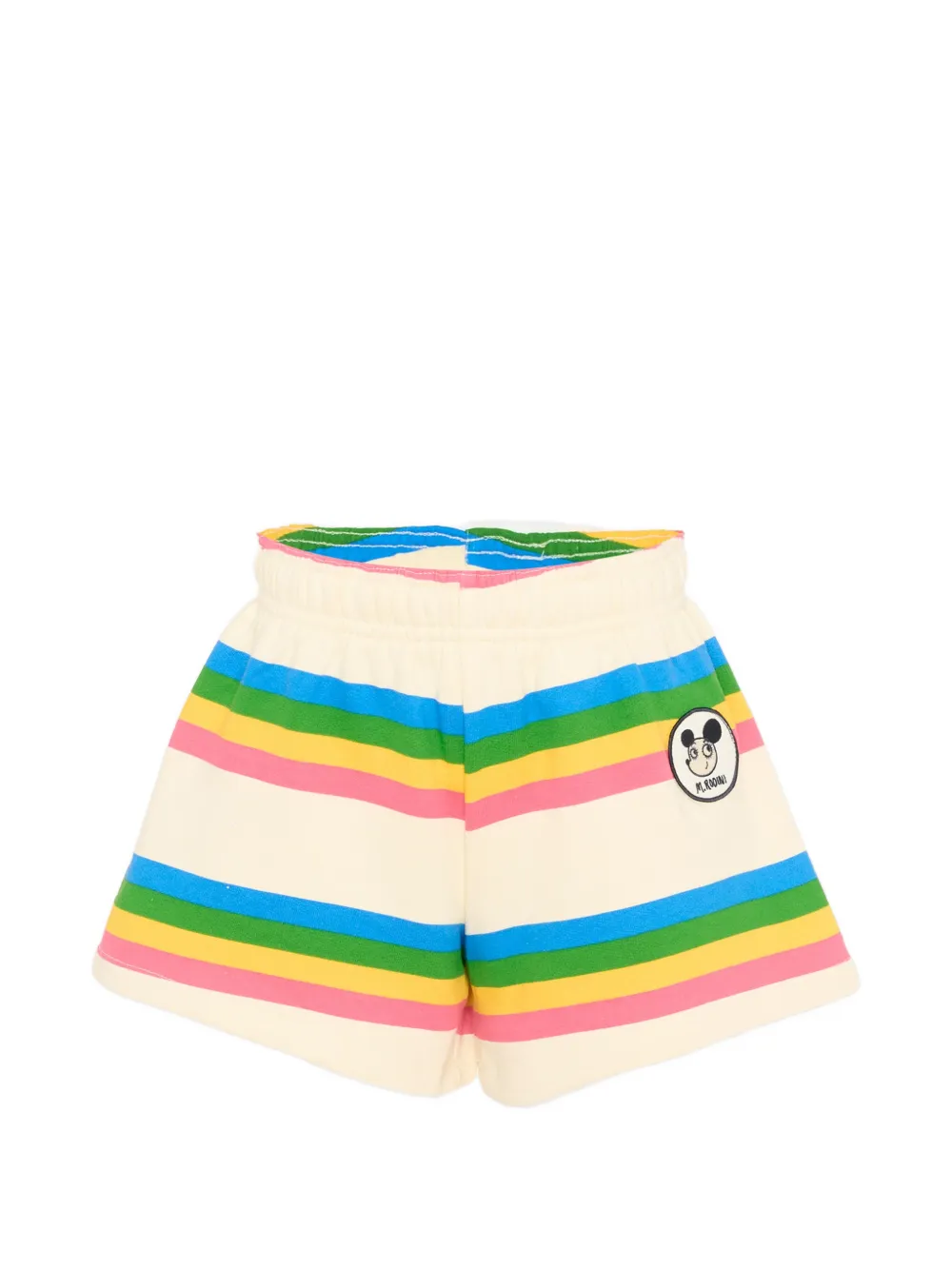 Mini Rodini striped appliqué shorts - Toni neutri