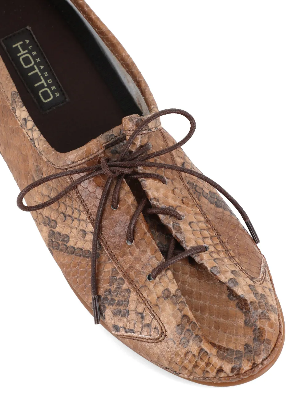 Alexander Hotto snakeskin-print slippers Bruin