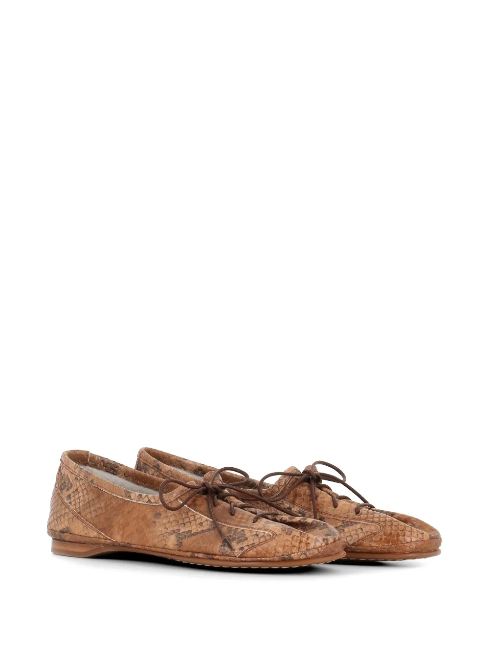 Alexander Hotto snakeskin-print slippers Bruin