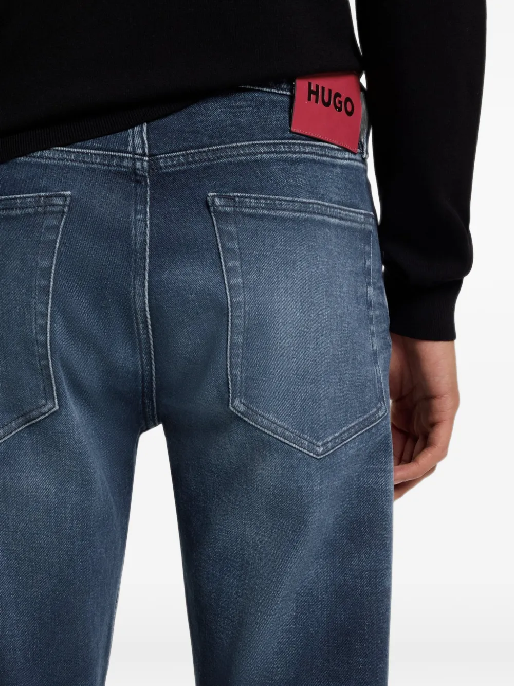 BOSS Extra slim-fit jeans van stretch denim Blauw
