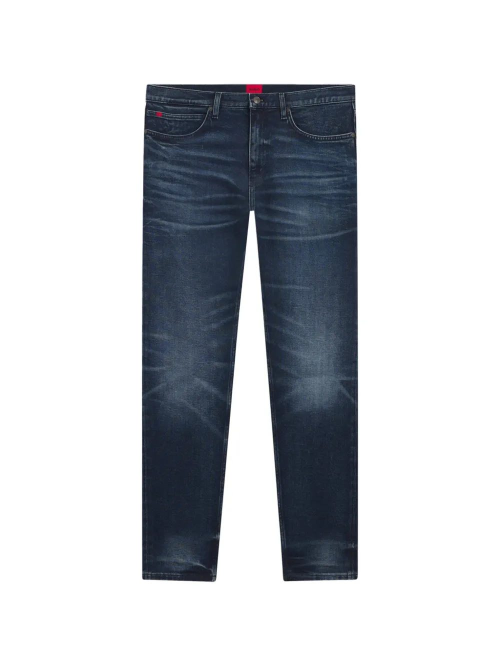 BOSS logo-patch jeans - Blu
