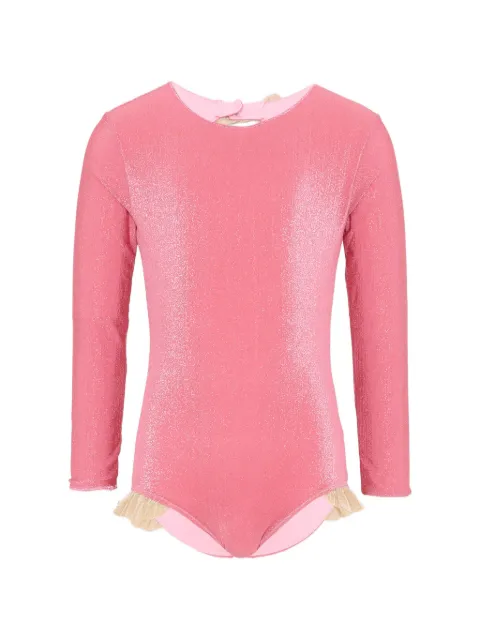 MC2 Saint Barth Kids ruffled bow swimsuit