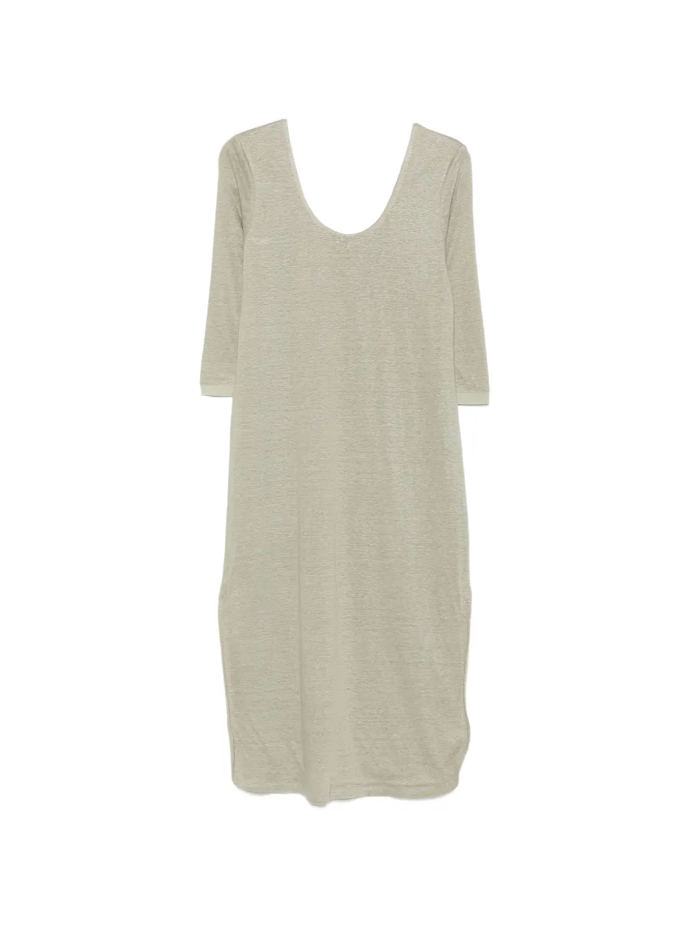 Max & Moi Ravie long-sleeves midi dress - Verde