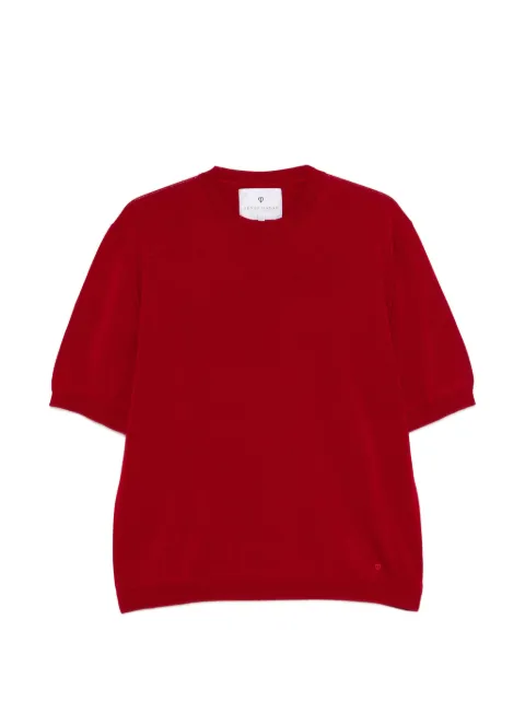 SEVEN GAUGE short-sleeve cotton sweater