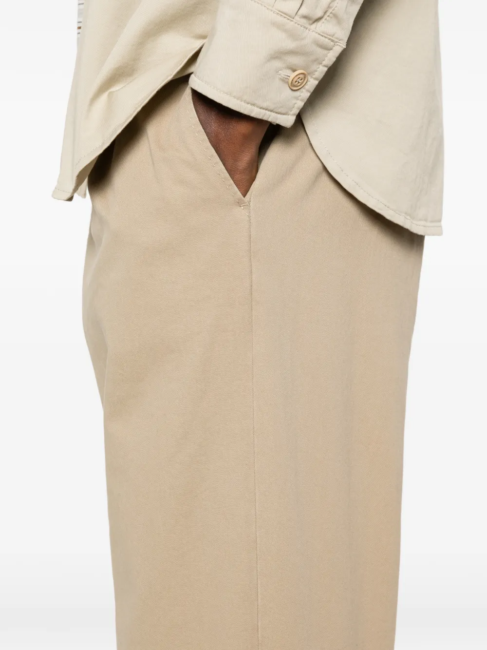White Sand Plooibroek Beige