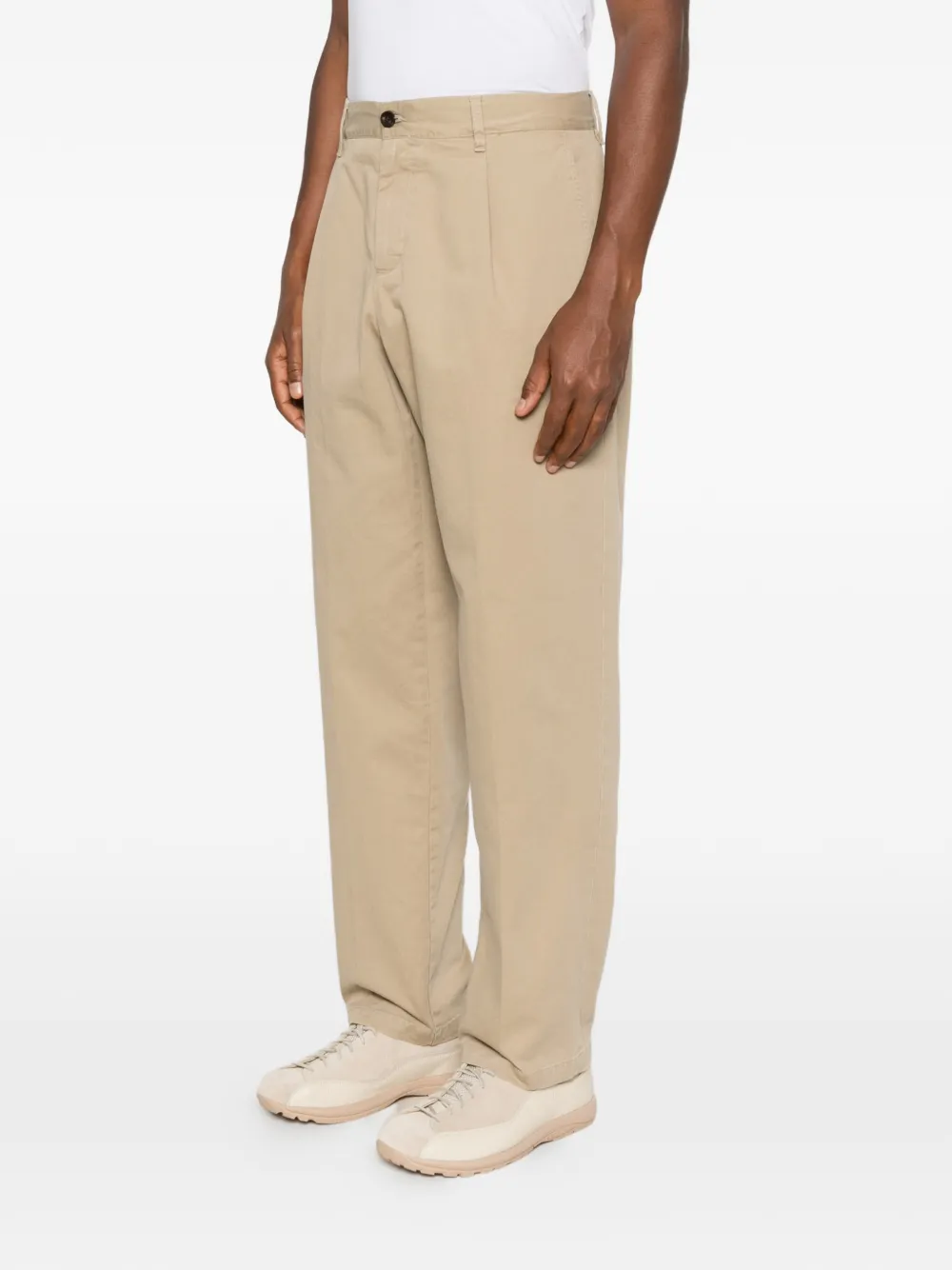 White Sand Plooibroek Beige
