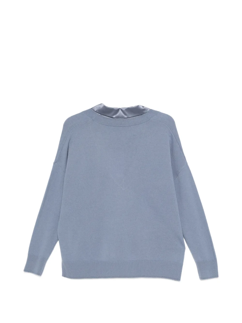  Max & Moi Pull à Col En Satin - Bleu 
