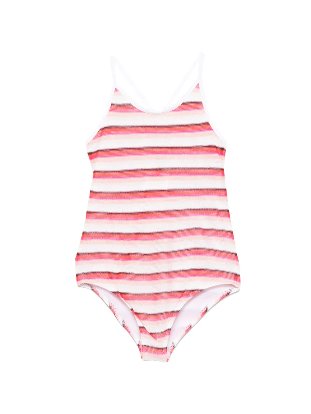 Missoni Kids striped swimsuit - Rosa
