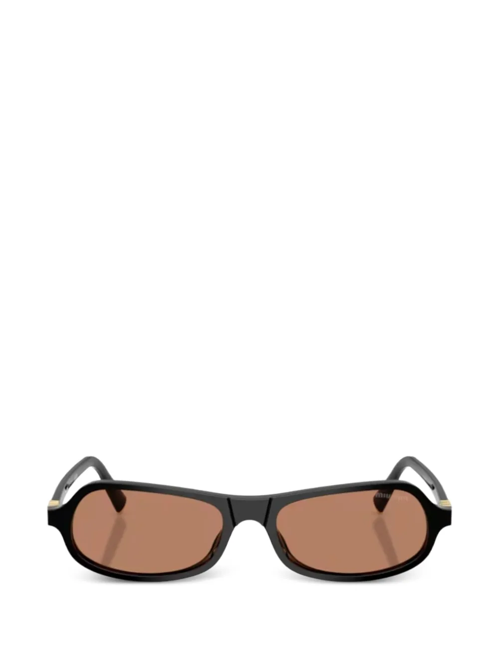 Miu Miu Eyewear logo-detail sunglasses - Nero