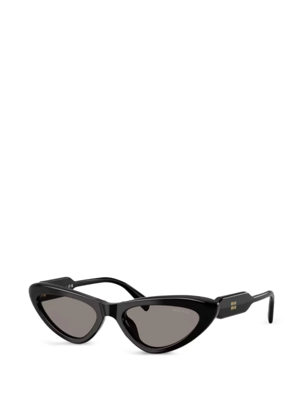 Miu Eyewear Zonnebril met cat-eye montuur Zwart