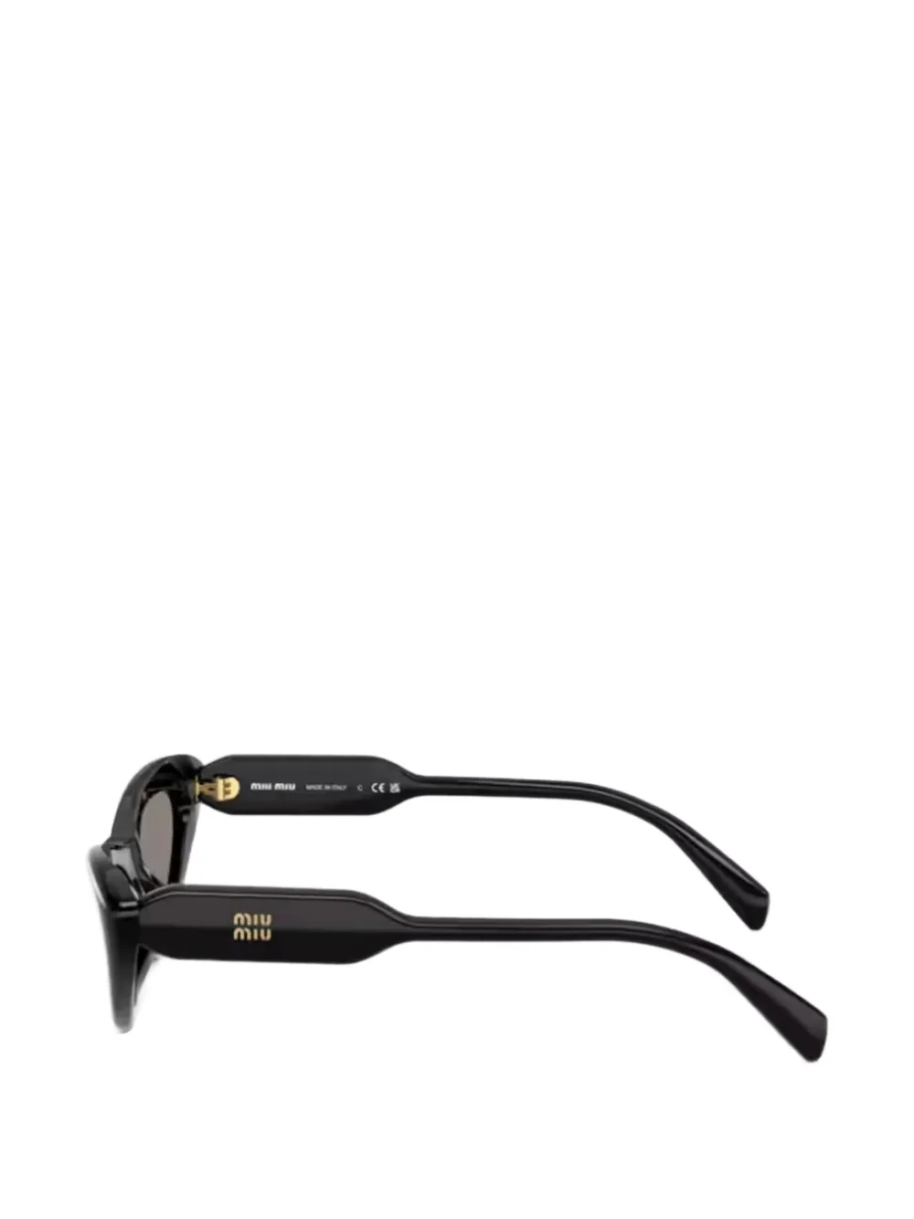 Miu Eyewear Zonnebril met cat-eye montuur Zwart