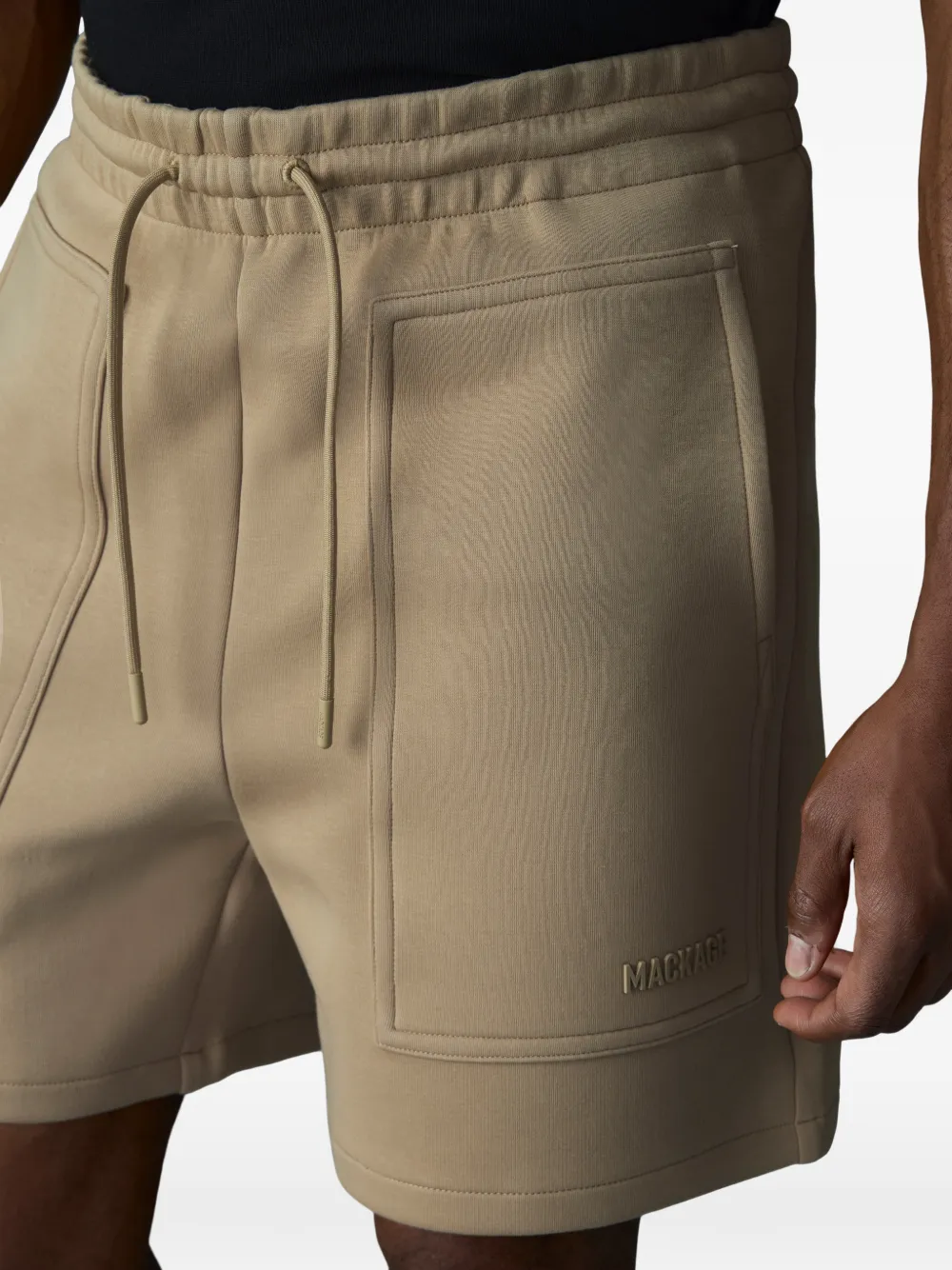 Mackage Elwood-R trainingsshorts met opgestikte zak Beige