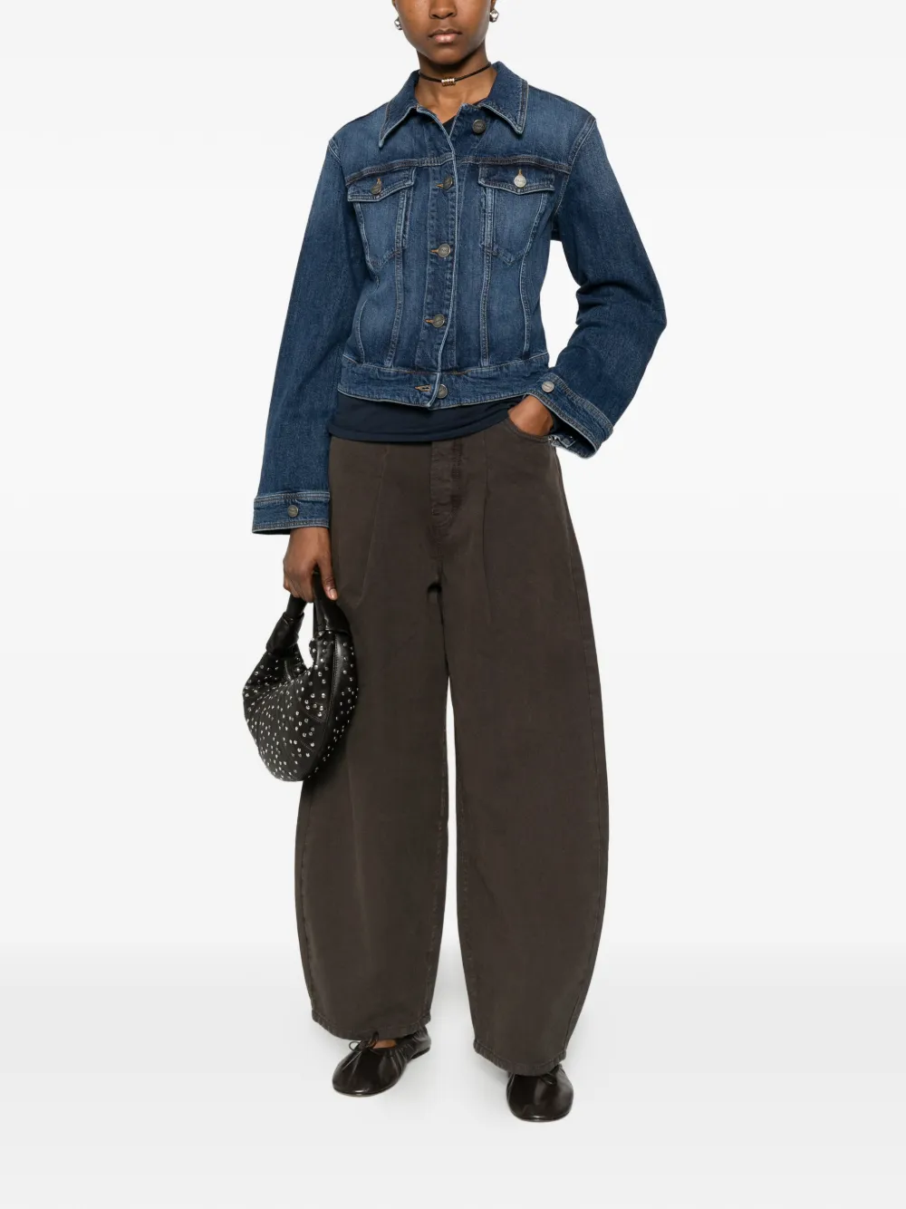 PINKO Ganimede jack met klepzak Blauw