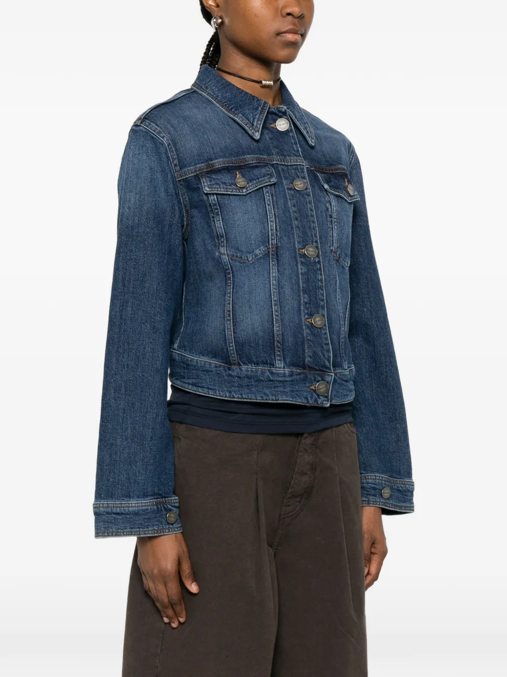 PINKO Ganimede jack met klepzak Blauw
