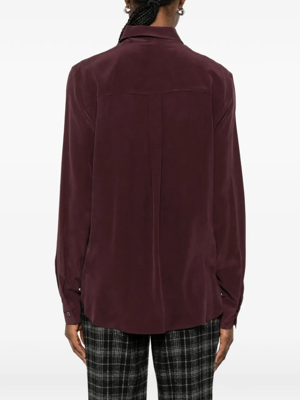 PINKO Crackers blouse met knopen Paars