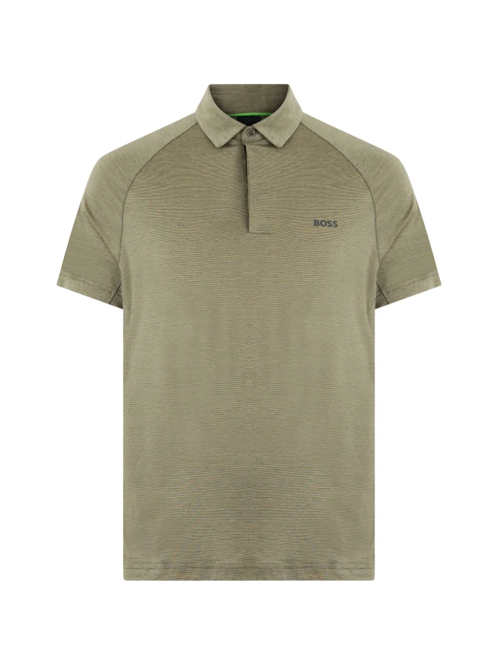 BOSS raglan-sleeve polo shirt - Verde