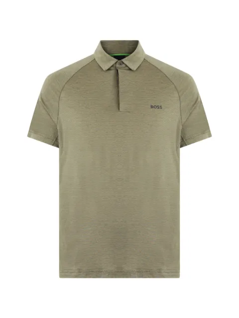 BOSS raglan-sleeve polo shirt