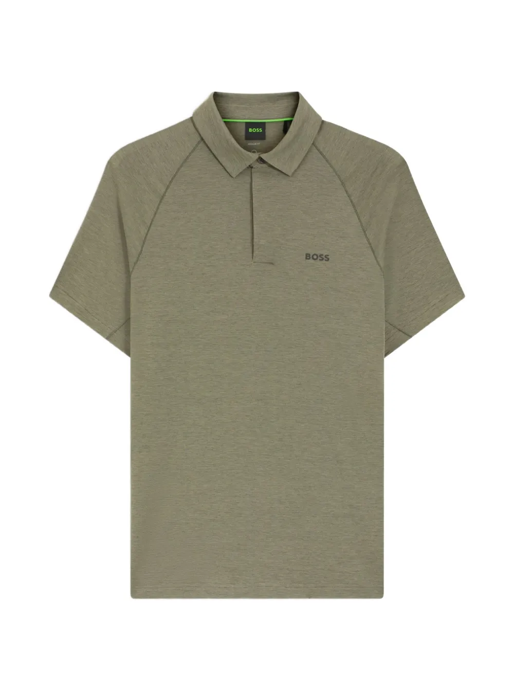 BOSS raglan-sleeve polo shirt - Grün