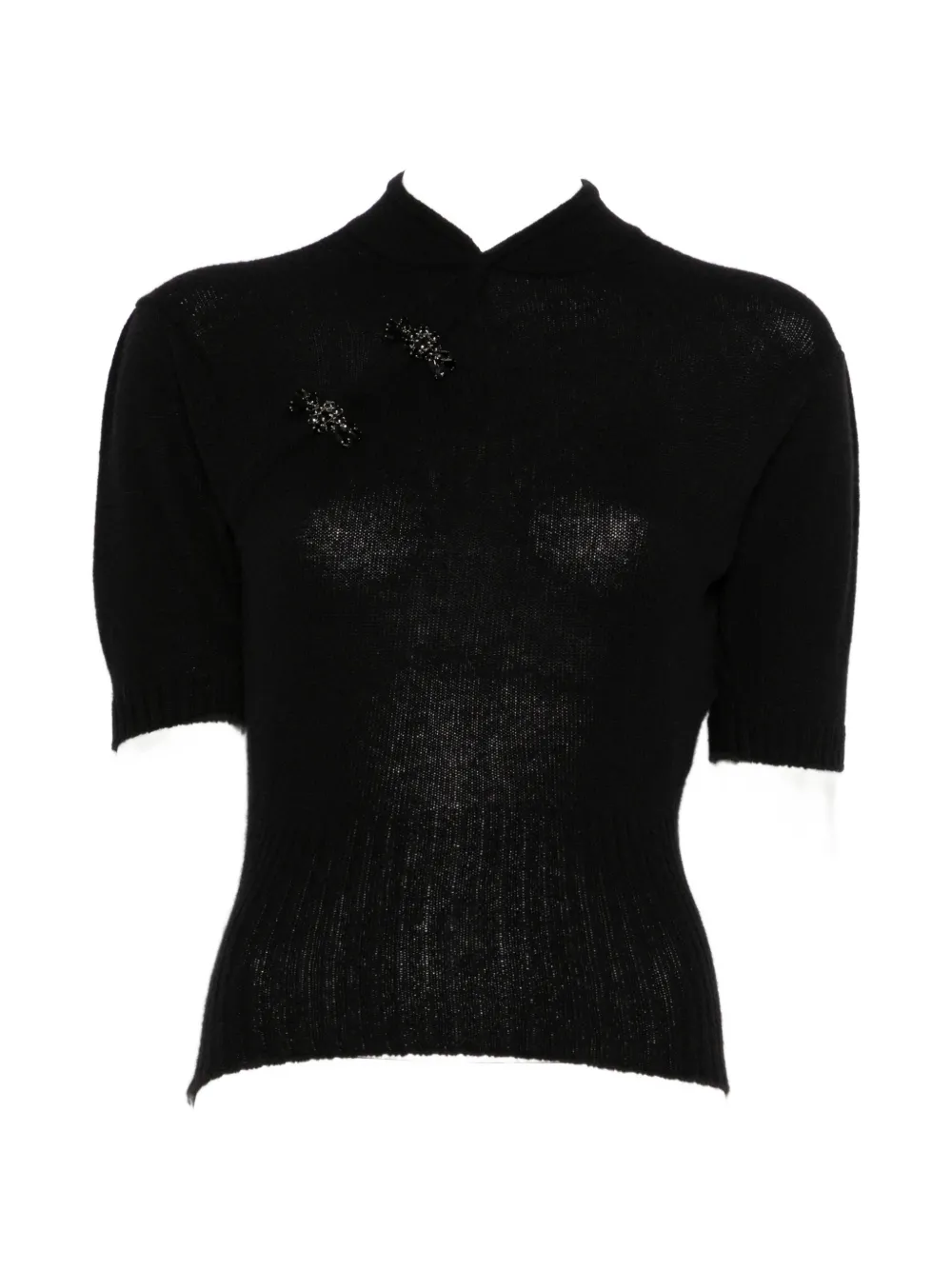 Simone Rocha Bead-embellished Sweater In Black